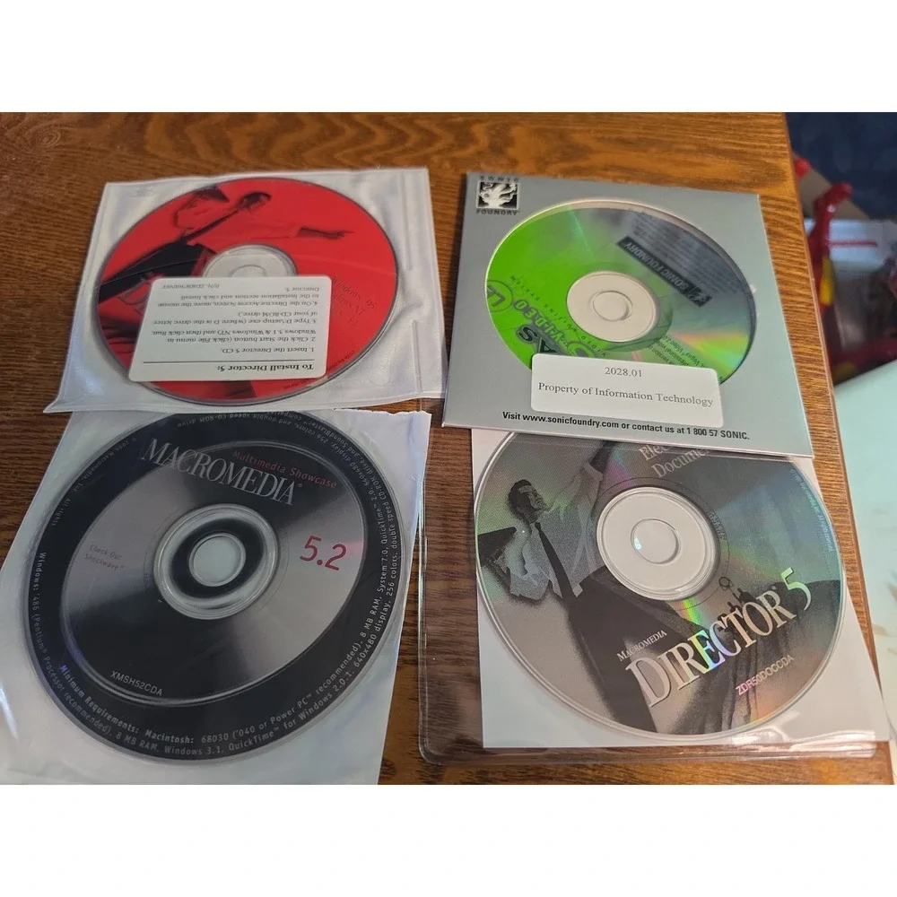 VTG Sealed Macromedia Director 5 Big Box Software Windows Macintosh Open Box